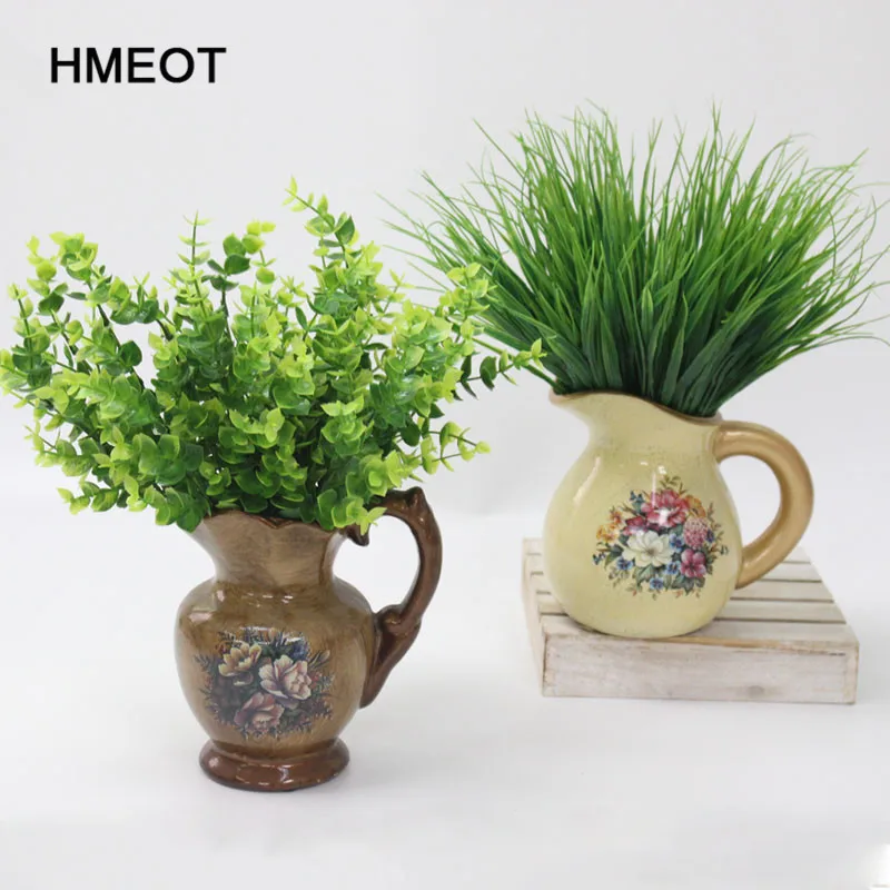 HMEOT, 1 шт., искусственные листья, большие листья эвкалипта, растения, настенный материал, украшение, искусственные растения для дома, свадьбы, сада, вечерние, Декор