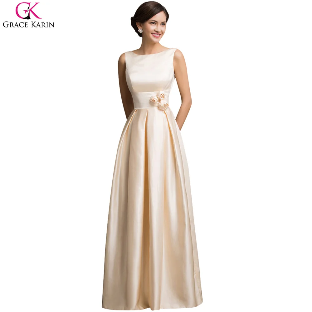 Wedding Engagement Dresses engagement gowns reviews online shopping grace karin prom dresses champagne satin elegant formal open back vestidos graduacion long wedding party dress
