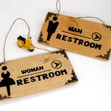 1 шт. знак бирка креативный деревянный подвесной туалет украшение для кафе клуб дома