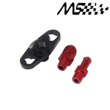 New style Aluminum 1PC Black Turbo Fuel Rail Delivery Regulator Adapter For Nissan/Toyota