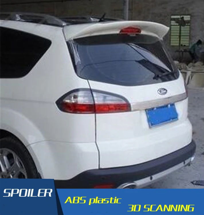 

For Ford S-max Spoiler High Quality ABS Material Car Rear Wing Primer Color Rear Spoiler For Ford S-max smax Spoiler