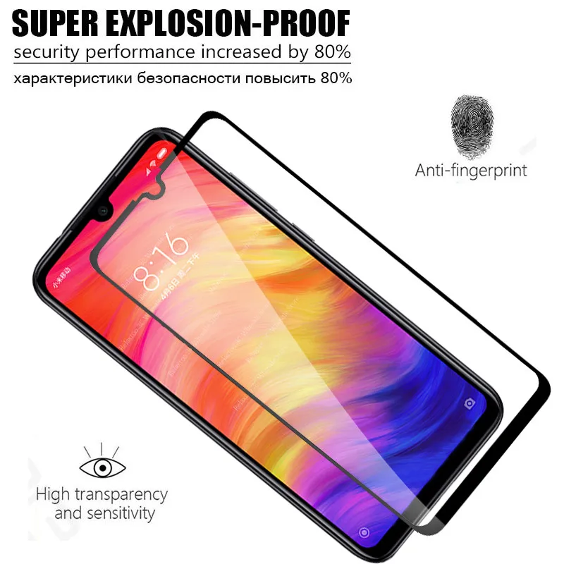 Защитное 3d стекло с полным покрытием для Xiaomi redmi note 7 6 pro 5 plus go s2 6a 4x|Защитные стёкла