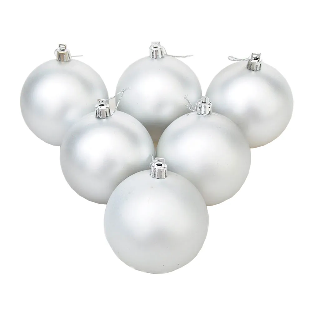 

6Pcs christmas tree decorations balls white christmas balls hanging ornaments christmas decorations for home 2019 poduszka