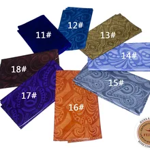 Австрия Новое поступление Африканский Базен Riche ручной работы Ghalila Getzner Ткань 5 ярдов Дамасская ткань пробная парча acquard Shadda