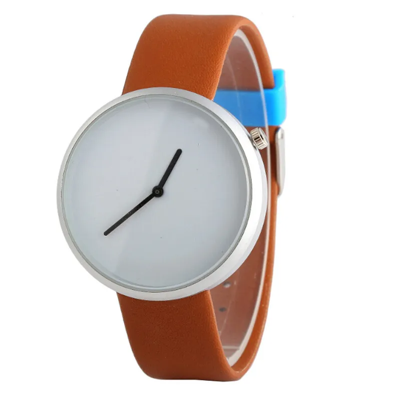 New Listing Men's watches are fashionable Bright Color Belt Clock Leather band Men's Quartz Business Watch Relojes Masculino M22 (2)