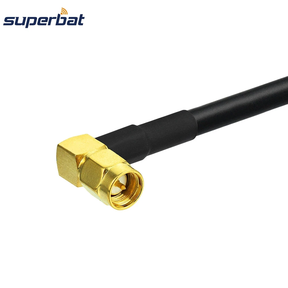 Superbat BNC Прямоугольный штекер для ОТРЕЗОК кабеля RG58 15 см RF коаксиальный кабель|plug