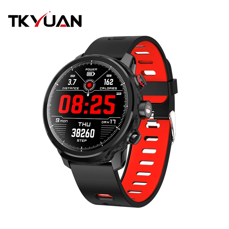 

TKYUAN L5 color screen smart watch dynamic heart rate monitoring Standby for 100 days LED lighting IP68 waterproof