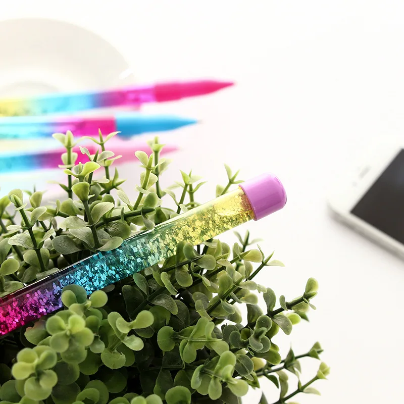 EZONE креативная жидкая зыбучие пески ручка кристальная Шариковая ручка для студентов девочек роликовая ручка канцелярские товары школьные офисные товары Мода