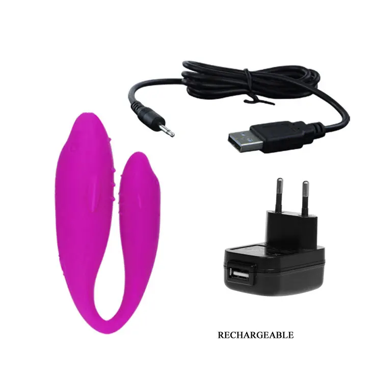  2 tipos para elegir control remoto de silicona vibrador inalámbrico USB recargable 30 velocidad vib