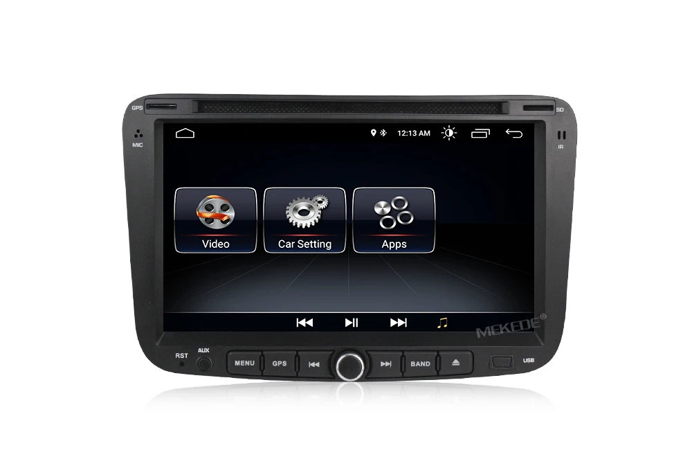 Excellent MEKEDE 2Din Android8.1 Quad core Car DVD player for GEELY Emgrand EC7 with Free shipping mic navitel map support GPS radio bt 12