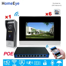 Best Price HomeEye 720P HD WiFi IP Video Door Phone Video Intercom Android/IOS APP Remote Unlock Home Access Control System 1-6 +POE Switch Best Price HomeEye 720P HD WiFi IP Video Door Phone Video Intercom Android/IOS APP Remote Unlock Home Access Control System 1-6 +POE Switch