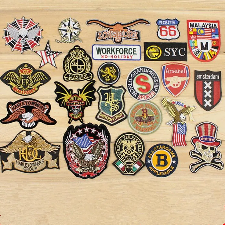 College uniform style badge embroidery patches Clothing Embroidered