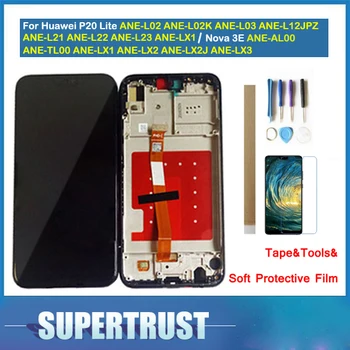 

5.84 Inch For Huawei P20 Lite Nova 3E ANE-L21 ANE-TL00 LCD Display+Touch Screen Digitizer Assembly With Frame with tools +tape