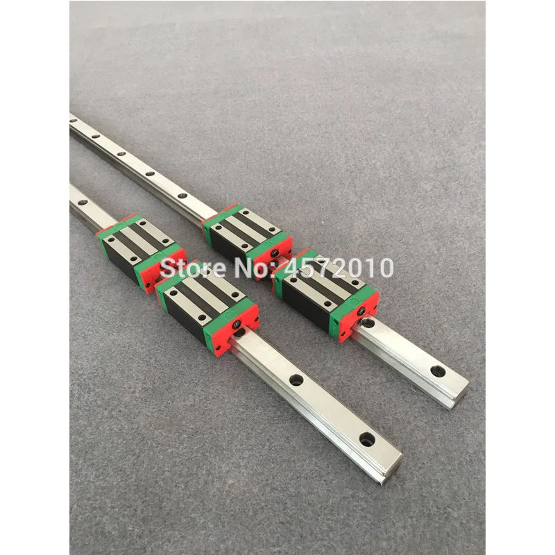 6 set HGR20 Square Linear guide rail HGR20 - 400/1000/1500mm ballscrew + SFU2005 - 400/1000/1500mm + BK/BF15 CNC part