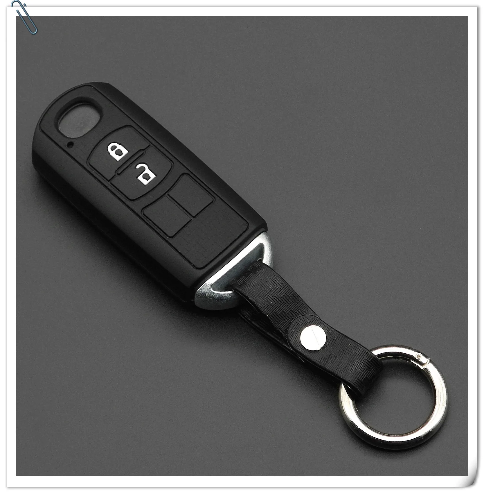 Copertura chiave dell'automobile del carbonio del SILICONE di Keyforkess per Mazda CX-5 /CX5 cassa chiave CX-9 MX5 di Atenza CX-7 per gli accessori interni dell'automobile - HTB1N.LHKXmWBuNjSspdq6zugXXan