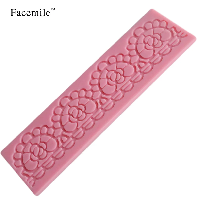 Buy 2017 New Lace Embossing Silicone Mat Pad Fondant