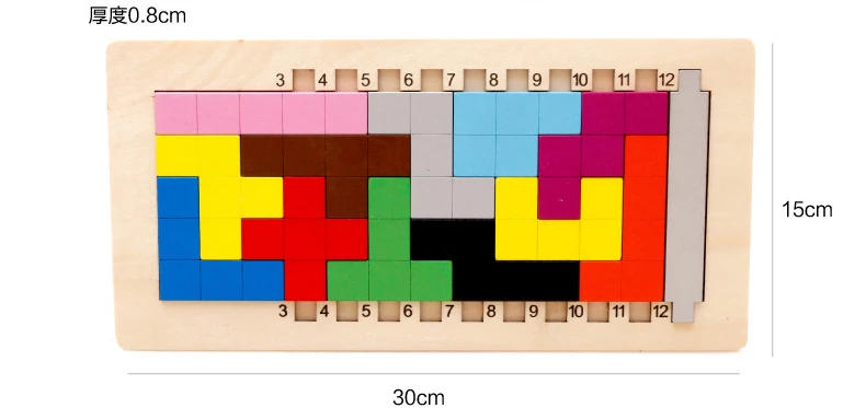 Chanycore ребенок учится Развивающие деревянные Игрушечные лошадки головоломки доска Форма тетрис соответствующие просвещения детей Подарки