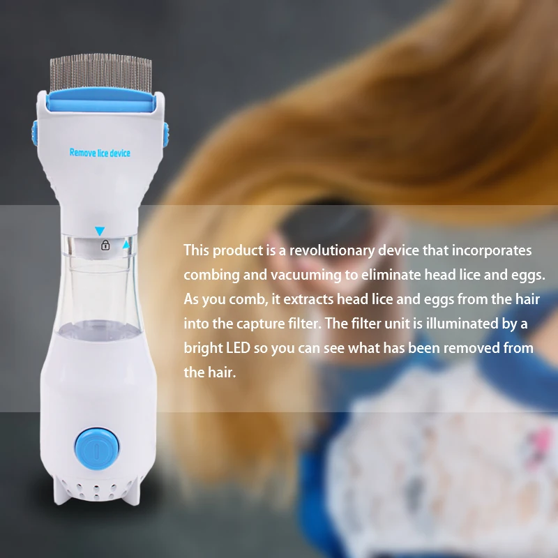 Dxbqyyxgs Electronic Electric Flea Comb Hair Lice Eggs Treatment