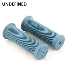 Синий Универсальный 1 пара мотоцикла полоска мягкие 7/" штыри Ручка для Honda Yamaha Kawasaki Suzuki Н