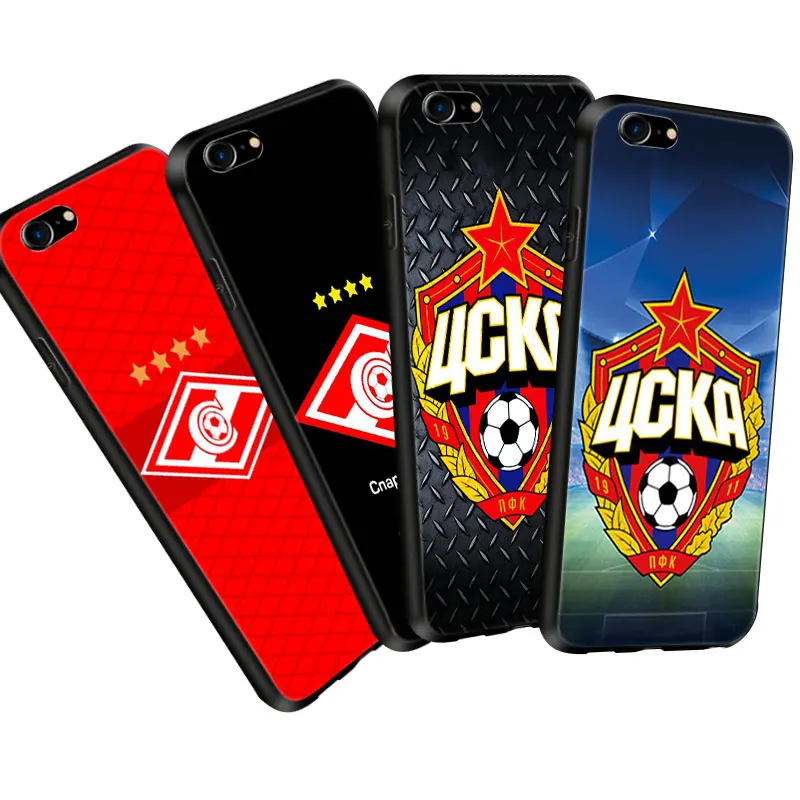 

Football Phone Case For iPhone XS Max Case Moscow FC CSKA Phone Case for iPhone X XR 5 5S SE 6 6S 7 8 Plus Case