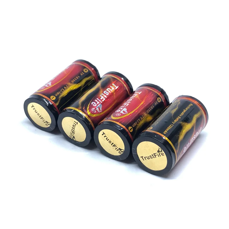 

20pcs/lot TrustFire Protected 18350 Battery 1200mAh 3.7V Rechargeable Li-ion Batteries with PCB For LED Flashlights