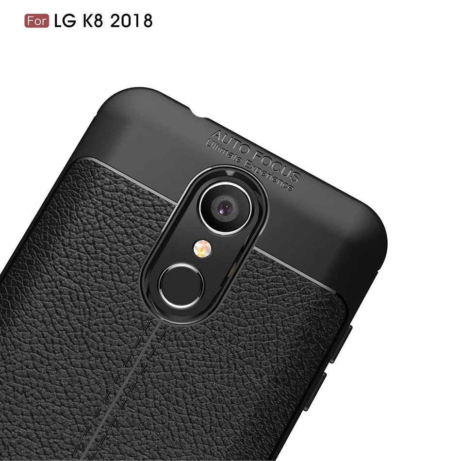 REAOOM Litchi pattern Case for LG K8 2018 Cover Full Protected Coque for LG G7 G6 Soft TPU Fitted Case for Q7 Q6 Business Cover (5)