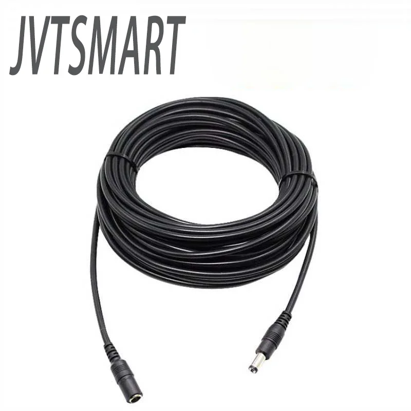 

DC12V Power Extension Cable 2.1*5.5mm Connector Male To Female For CCTV Security Camera Black Color 16.5Feet 5M 10m power cable
