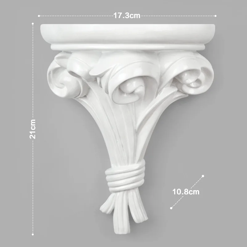 Европейский минималистичный Настенный декор из смолы, стеллаж для хранения, креативная настенная висящая настенная полка, декоративная перегородка, ключница - Цвет: White C