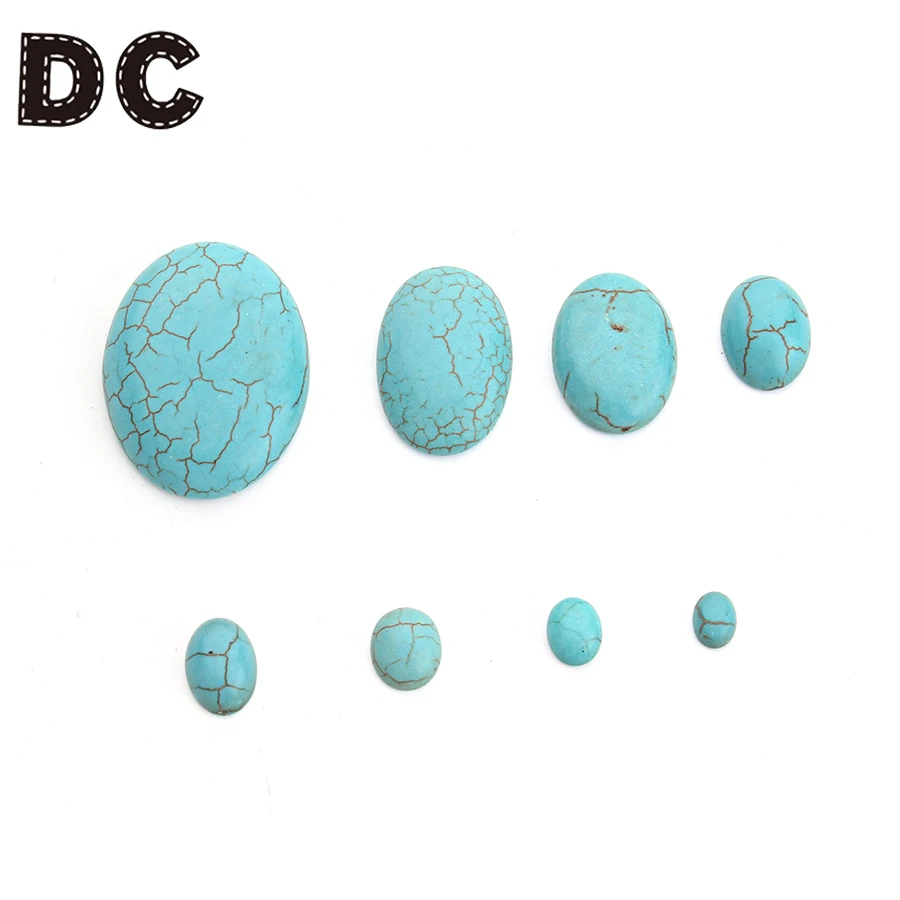 Кабошон Howlite класса ААА роскошный кабошон с натуральным камнем синего и зеленого