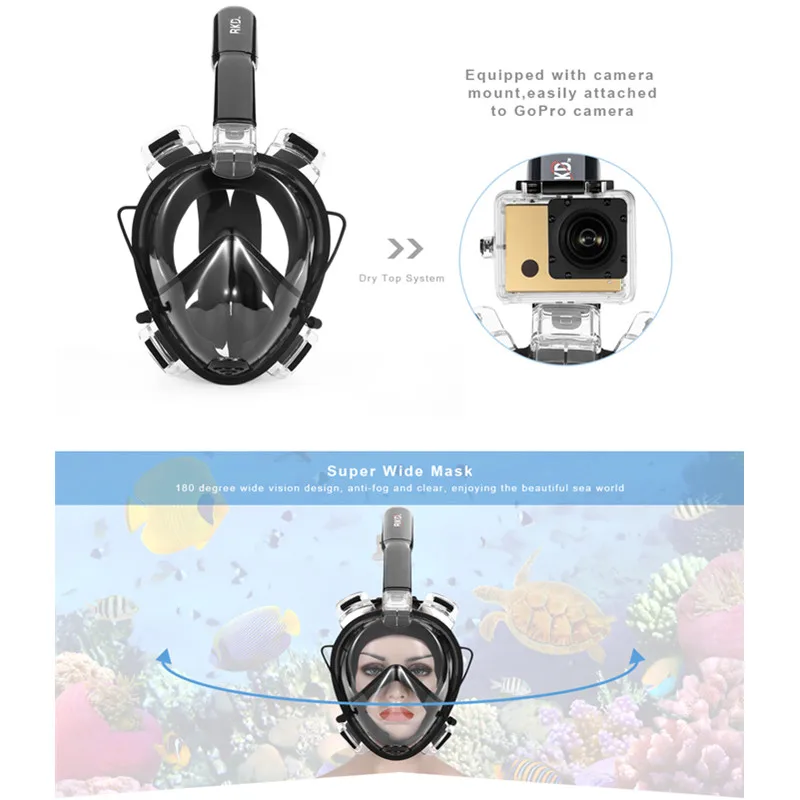 Buy RKD Masque Spearfishing Tauchmaske Breathing