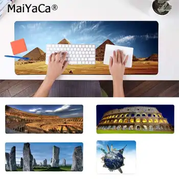 

Maiyaca Wonders of the World pyramid Eiffel tower Natural Rubber Gaming mousepad Desk Mat Large Mouse Pad Keyboards Mat
