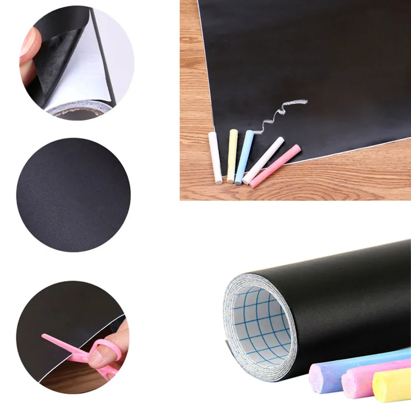 Removable Blackboard Stickers Self Adhesive Chalk Board Paper Wall