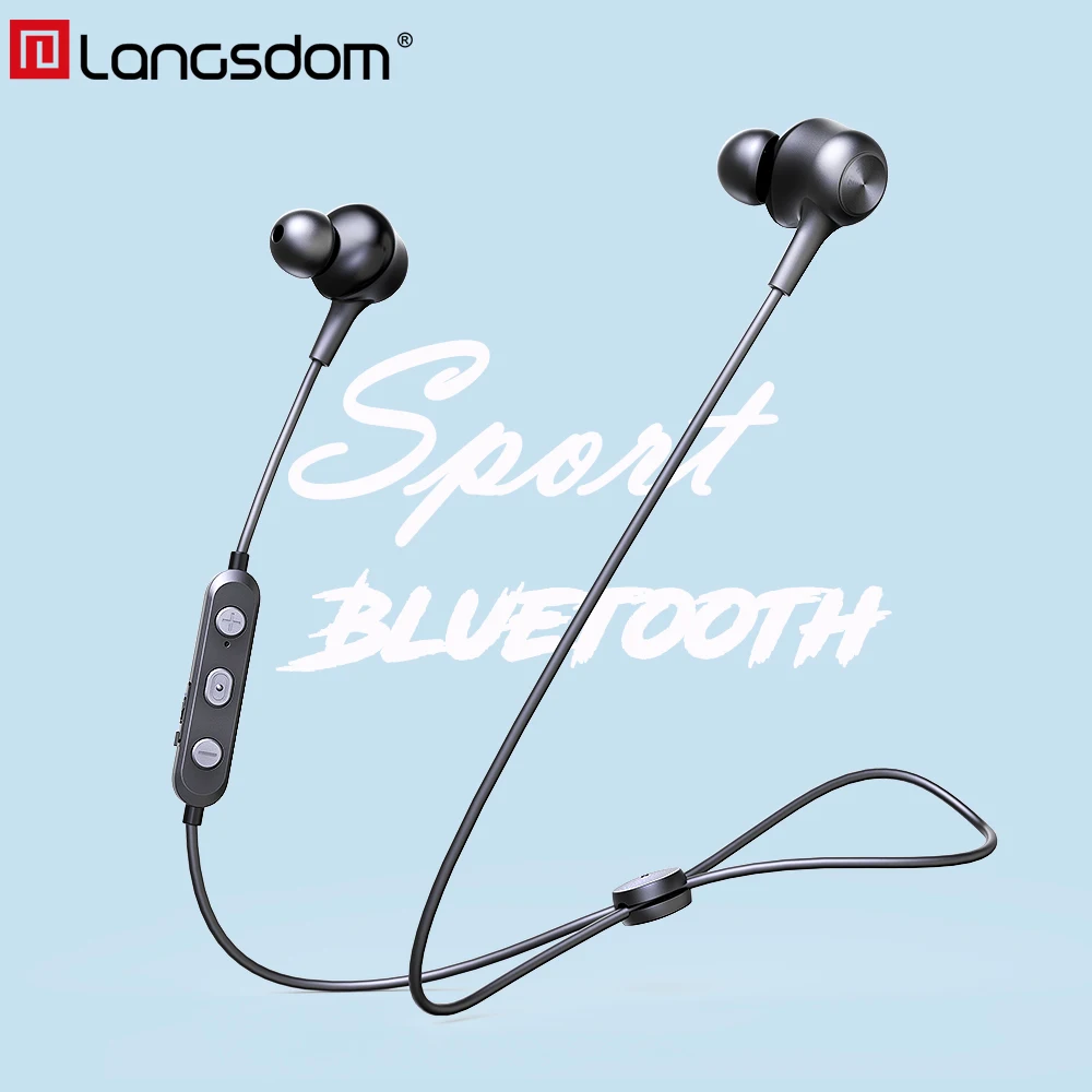 Economici Langsdom L17 Cuffia Senza Fili Bluetooth 5.0 Auricolare per il Telefono iphone Auricolare Magnete Auricolari Con Il Mic Stereo Bluetooth Auricolare