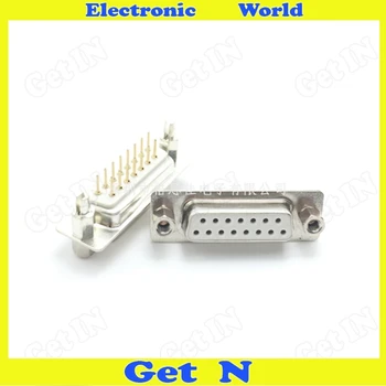 

20pcs 15 Pin DB DP Female Plug Spear Gilded VGA Socket With Welding Plate Female Plug For Revit