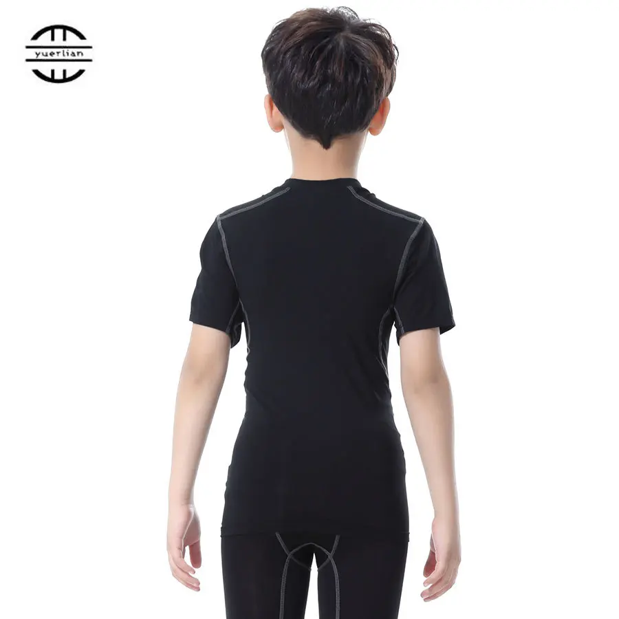 Costume Fitness Sportswear Short Children Jersey Running Shirt Boys And Girls Gym T Shirt from Reliable shirt boy suppliers on yuerlian ficial Store