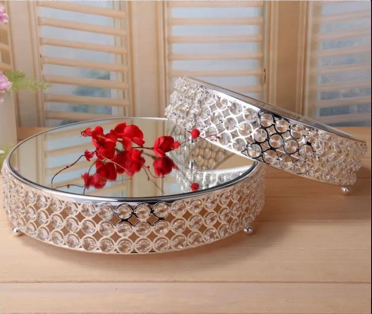 

K9 crystal metal cake stand display candy bar table decoration dessert Fruit plate Wedding dessert decoration