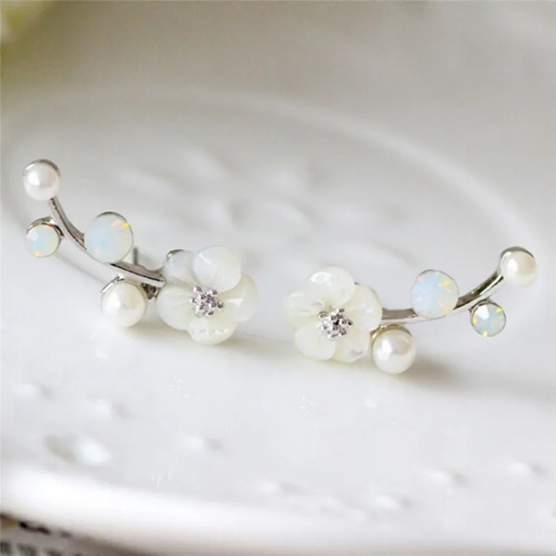 1 пара серьги гвоздики в виде цветов|brincos fashion|crystal stud earringsstuds earrings fashion jewelry |