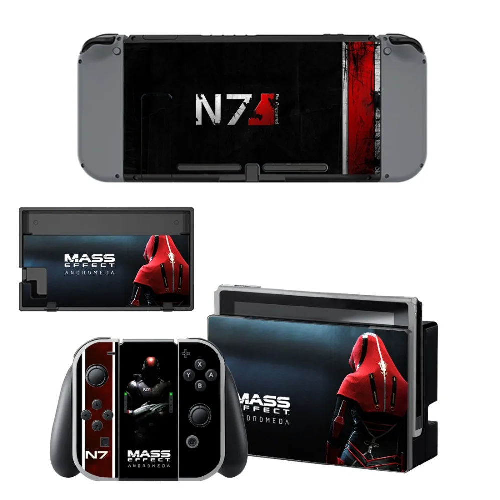 

Mass Effect Andromeda Decal Vinyl Skin Protector Sticker for Nintendo Switch NS Console+Controller+Stand Holder Protective Skin