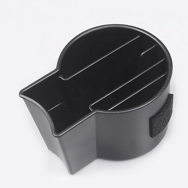 

1pc Car Interior Console ABS Cup Slot Holder Storage Box Case for Tesla Model 3 Black Storage Box