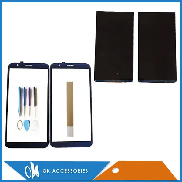 

5.5 Inch For DEXP Z355 Separate LCD Display With Touch Screen Replacement Parts Blue Black Color With Tools Tape