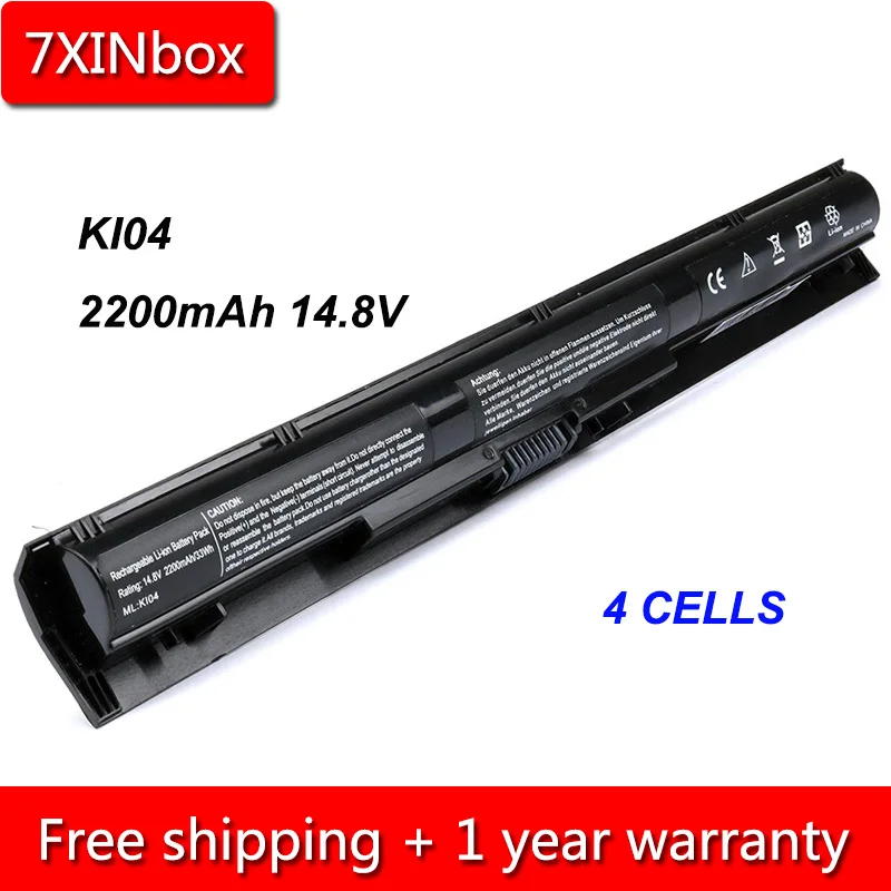 7XINbox 4cell 2200mAh 14 8 V Аккумулятор для ноутбука HP ab000 15 17 g000 KI04 HSTNN DB6T LB6S 800049 001 800010
