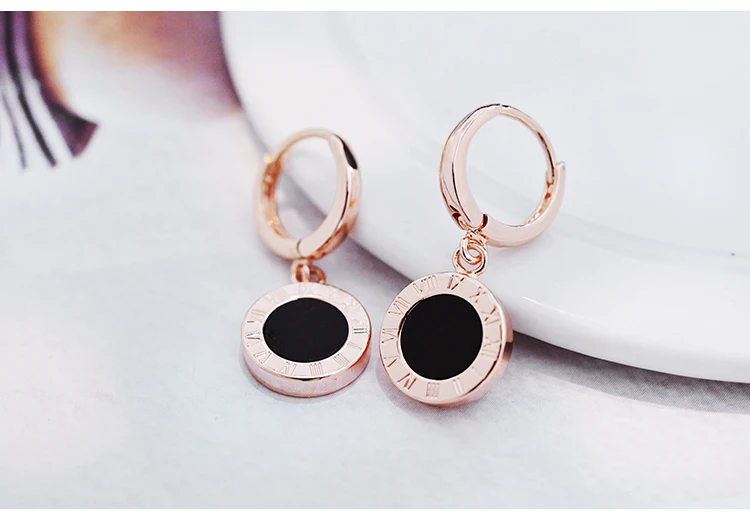 round pendant drop earrings 09