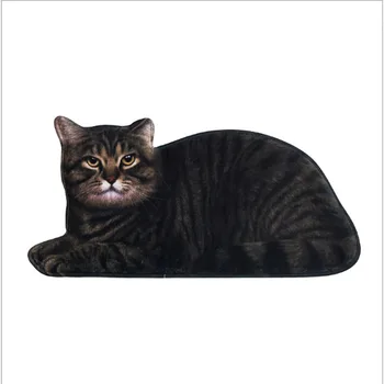 

Soft Cozy Thick Black Yellow Cats Area Rugs Children Kid Room Floor Rug Carpets Non-slip Machine Washable Durable Area Rugs