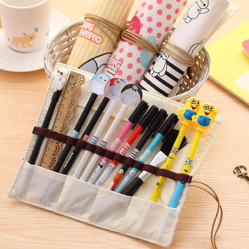 kids kawaii pencil case Cut canvas Pencil Bag for girls School creative pencil-case School Supplies gift