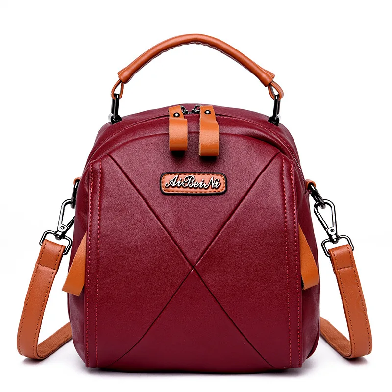 

High Quality Leather Women Backpack Multi-function Schoolbags Backpacks School Bags For Teenager Girls Daily Travel Bags Mochila