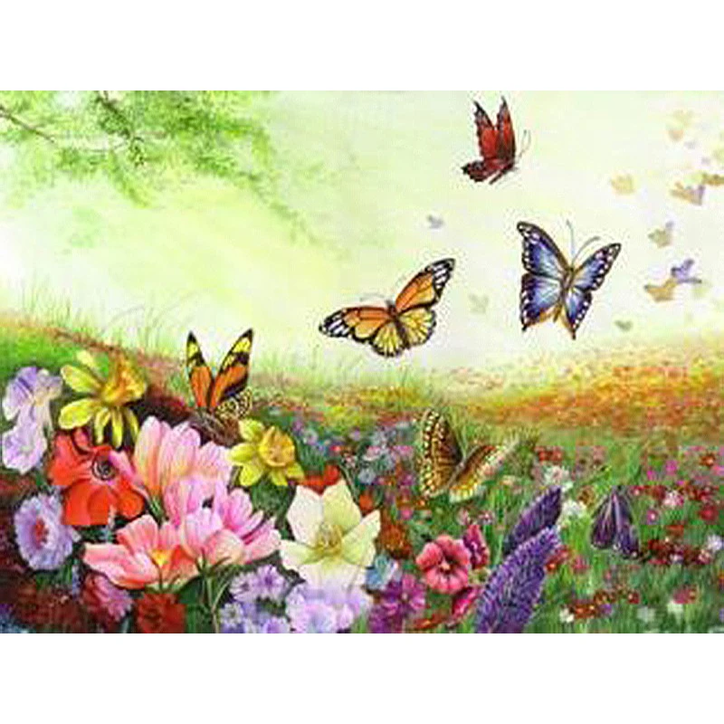 

Frameless Butterfly Animals DIY Painting By Numbers Acrylic Hand Painted Oil Painting On Canvas Unique Gift For Home Artwork