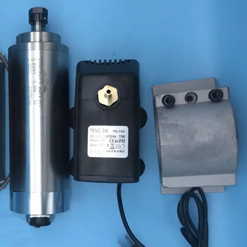 Engraving machine water-cooled spindle motor kit with frequency converter and water pump 4.5KW 220 / 380V 13A 8A 400Hz | Инструменты