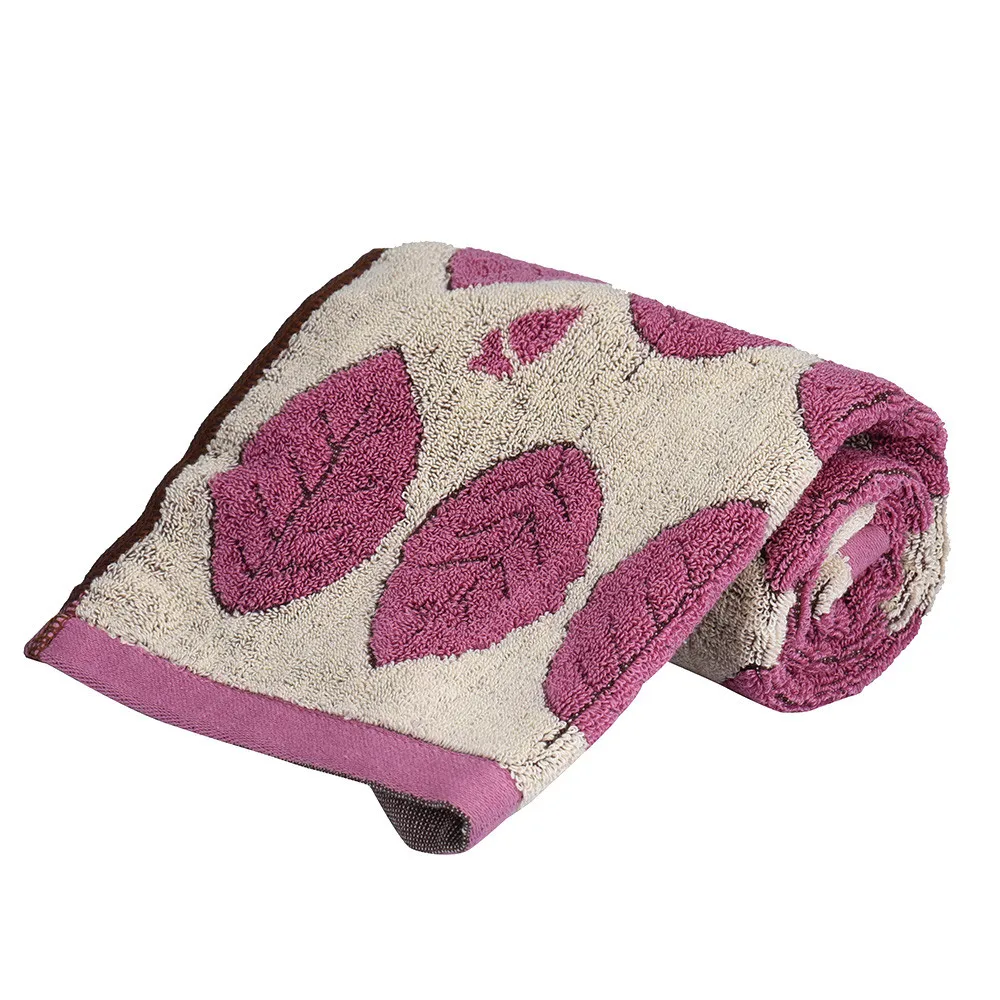 34X75CM 100 Fashionable Soft Cotton Leaves Pattern Rectangle Cotton