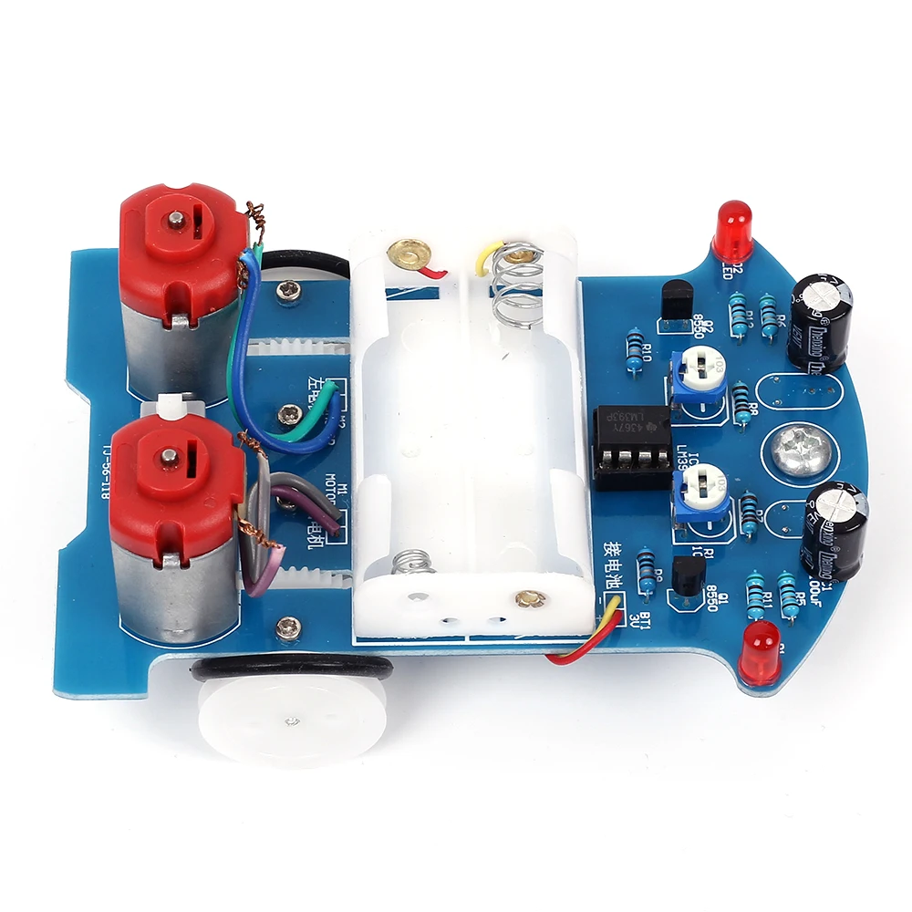 Vogurtime 5 Pack D25 Smart Car Kit Soldering Project Line Tracking