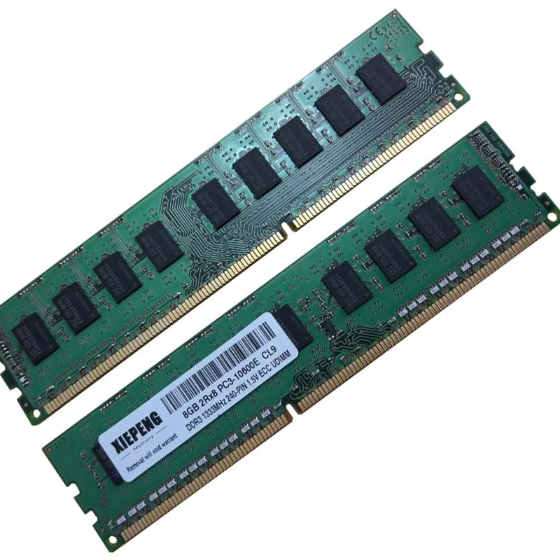 Server Memory 4GB DDR3 1333MHz Unbuffered ECC 8GB 2Rx8 PC3-10600E RAM 8g  pc3 10600 MHz DDR3 ECC SDRAM for Workstation